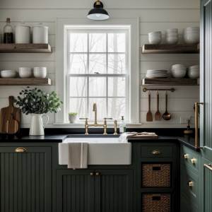 Green Inset Kitchen 2