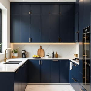 Navy Blue Slim Kitchen (3)