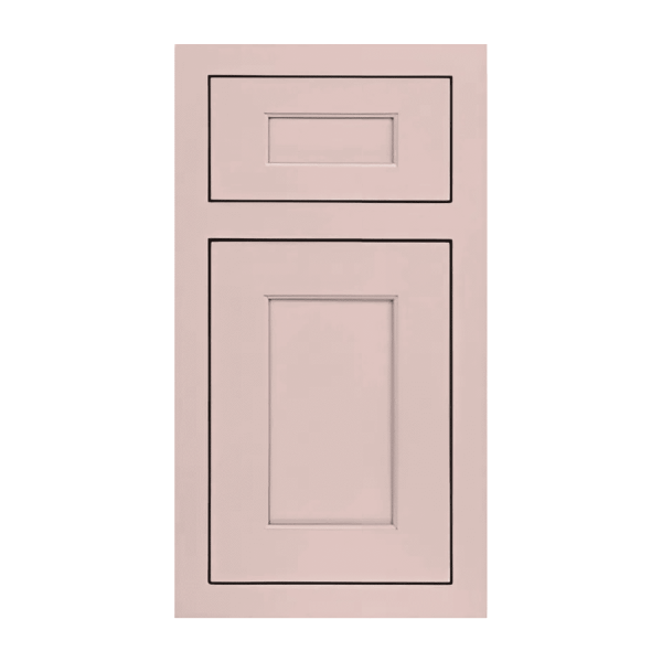 Pink Inset Cabinet Door