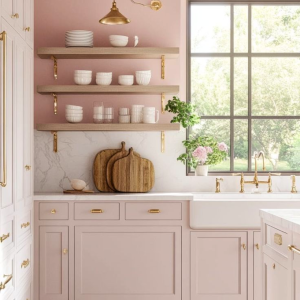 Pink Inset Kitchen 2