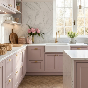 Pink Inset Kitchen