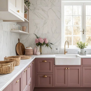 Pink Inset Kitchen