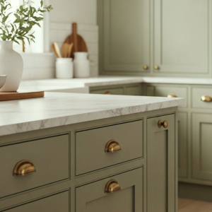 Sage Green Inset Kitchen (1)
