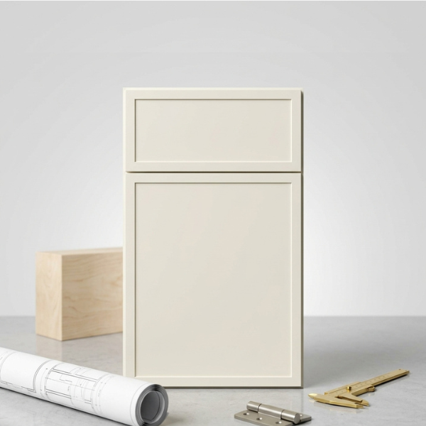 White Slim Door