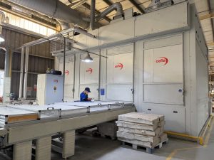Celfa Painting Machine From Italy to Make Inset Cabinet at Starvia Factory
