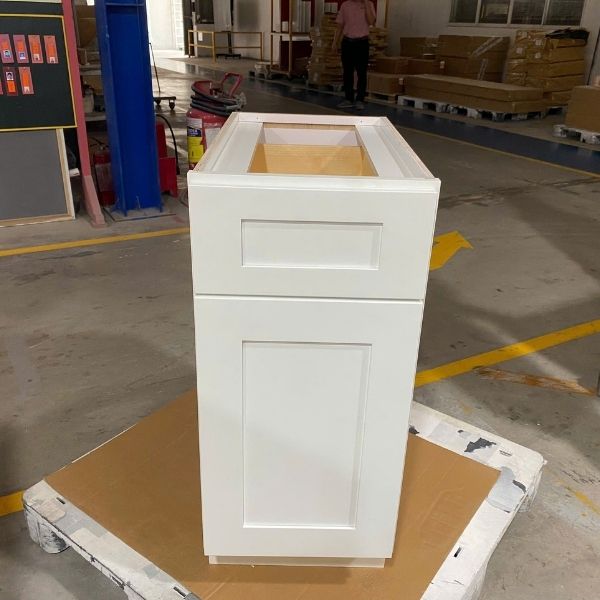 Cabinet box structure with fully inset dado back panel demonstrating professional cabinet construction standards