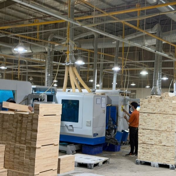 CNC machine cutting cabinet panels for precise cabinet construction