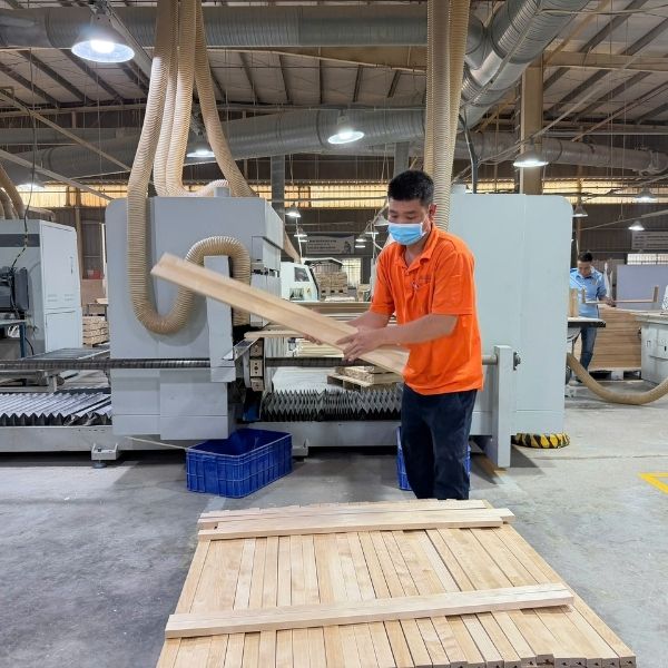 CNC cabinet production in Vietnam manufacturing facility
