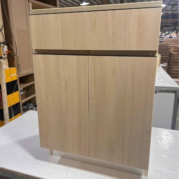 frameless kitchen cabinet structure without face frame