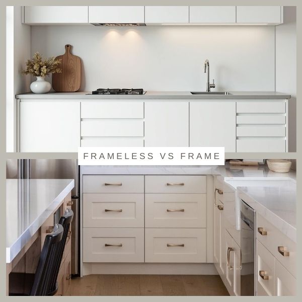 frameless cabinets vs face frame cabinets comparison