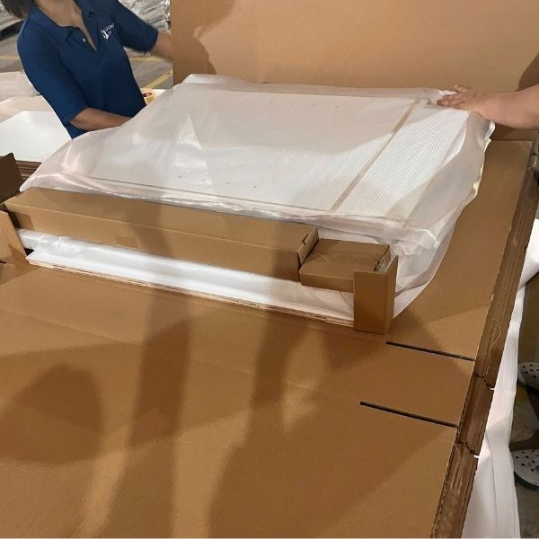multi layer cabinet packaging for export protection system