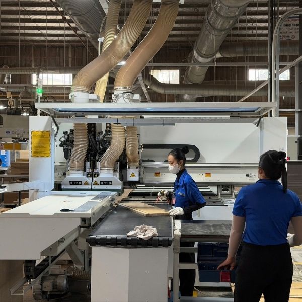 Vietnam cabinet factory production line for RTA cabinets