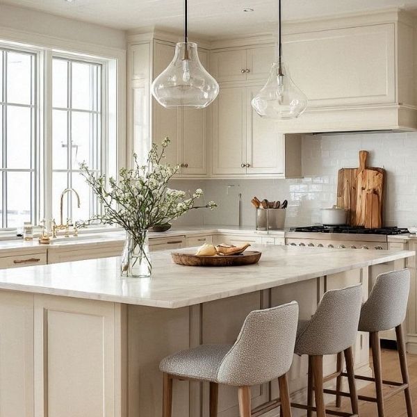 Large-scale residential development project with cabinet installation