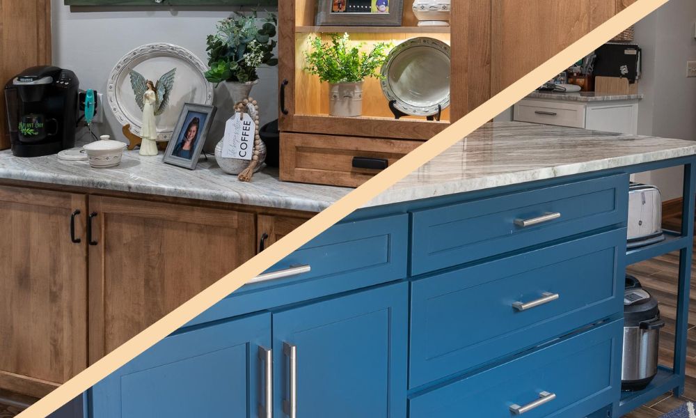 Acrylic vs enamel paint finishes for kitchen cabinets