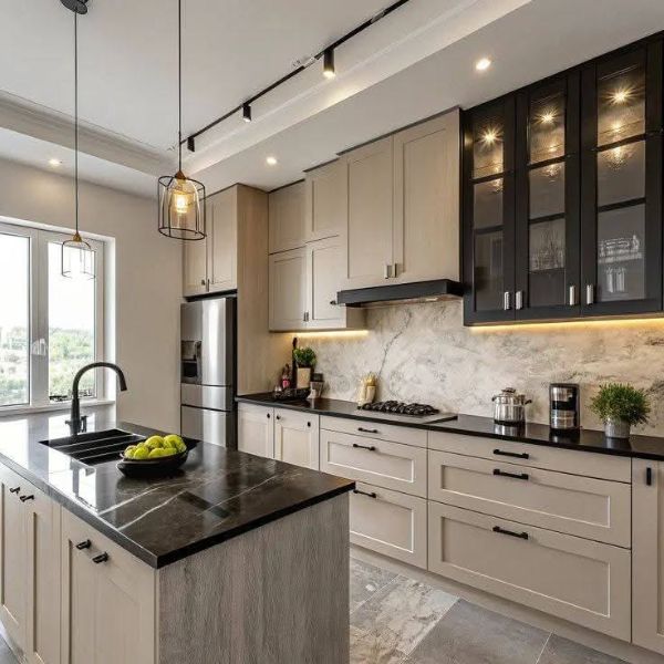 Popular two tone kitchen cabinet color combinations for modern homes