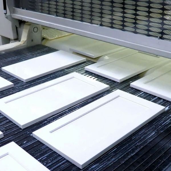 Cabinet Manufacturing process for Blue Kitchen Cabinets