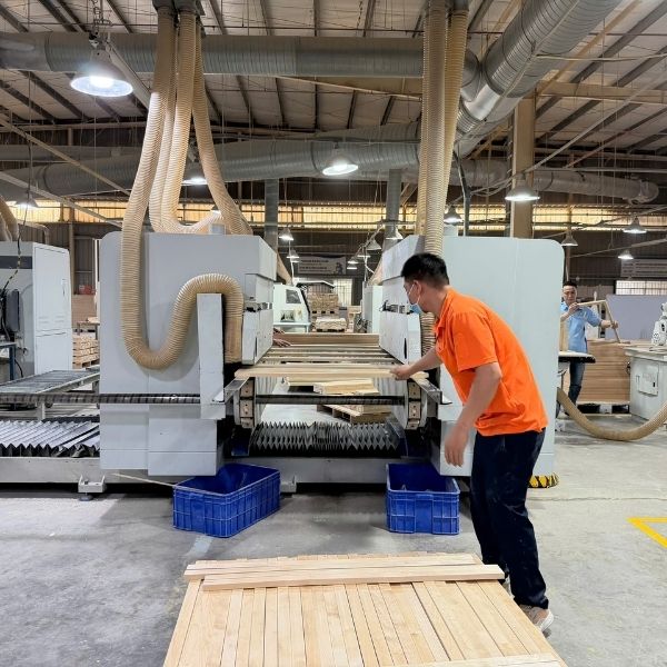 traditional cabinets manufacturing process in vietnam factory cnc cutting