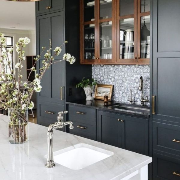 Durable painted cabinet finish resisting moisture and daily wear