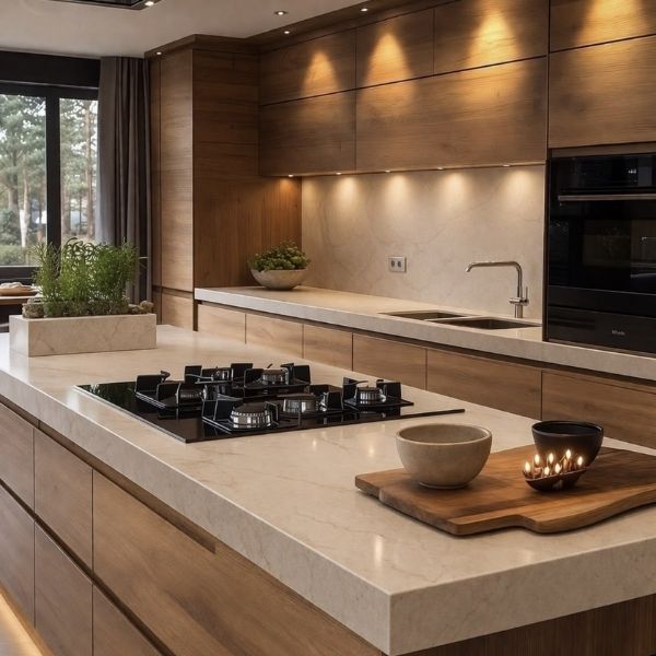 Durable veneer cabinets with premium protective finish