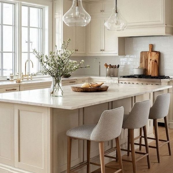 Modern painted cabinets in a contemporary kitchen design