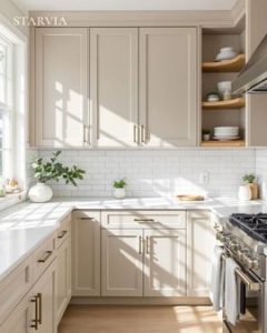 traditional cabinets in a classic kitchen design with wood finish