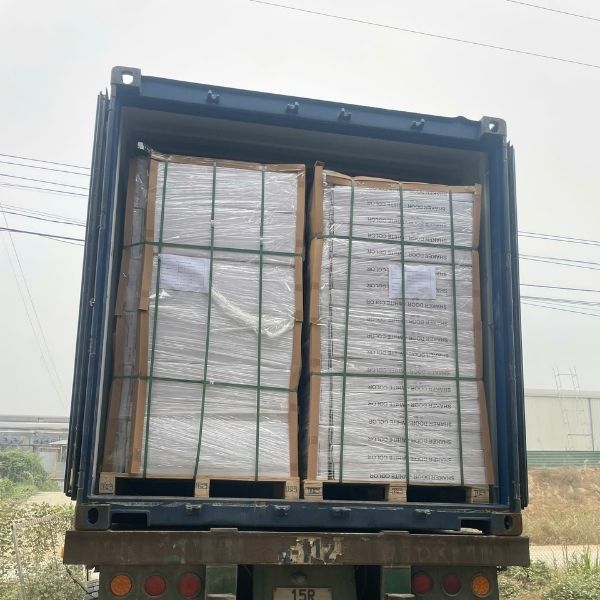 Vietnam cabinet manufacturing facility producing modern veneer cabinets for export