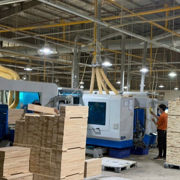 Modern manufacturing process for wood cabinets