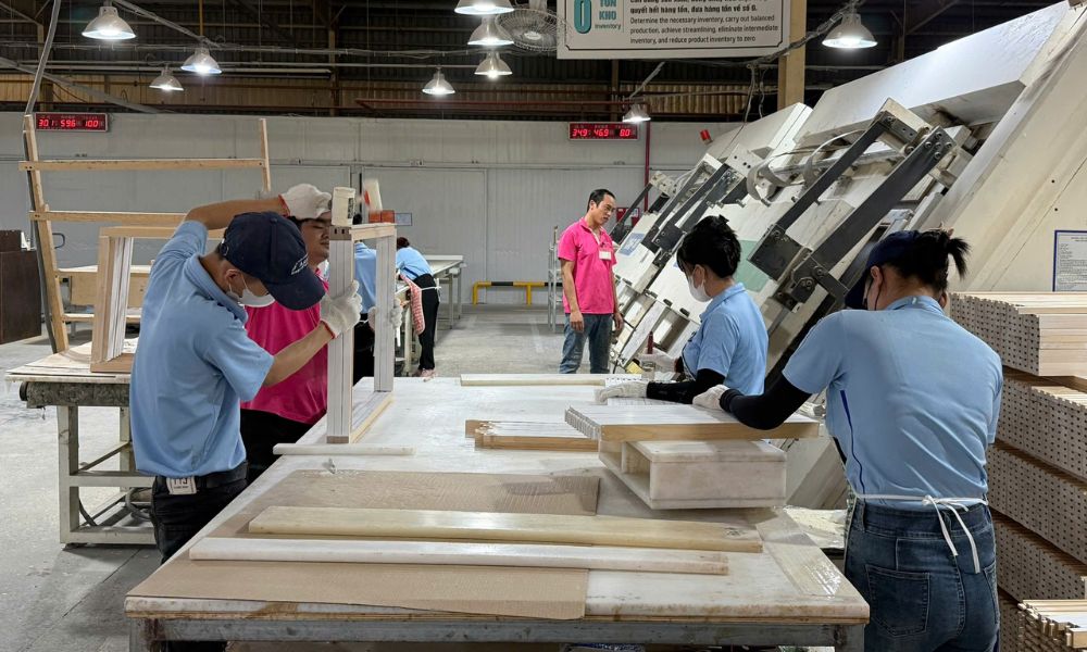 Quality control process for inset cabinet manufacturing