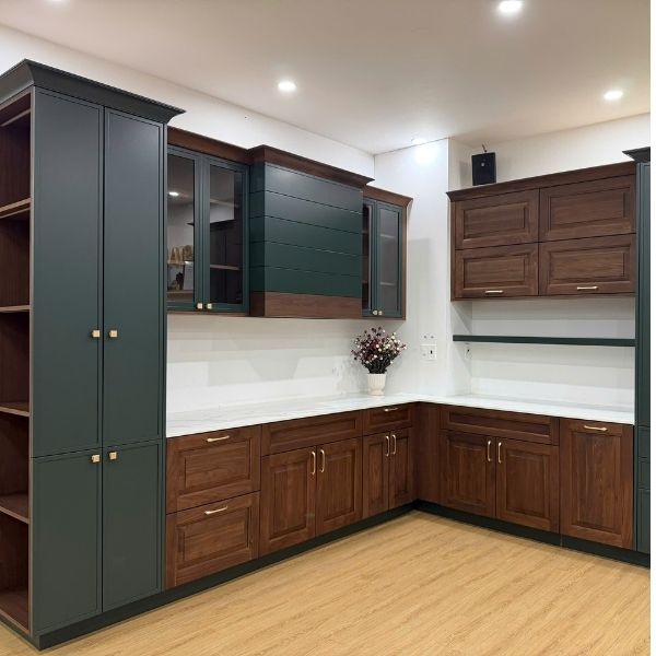 Flat packed RTA kitchen cabinets manufactured in Vietnam