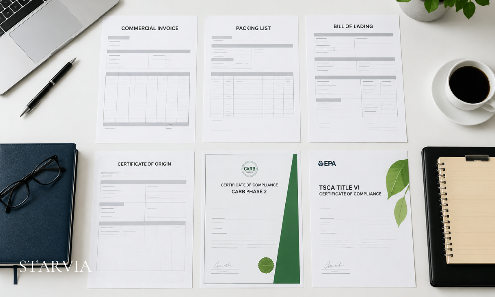 Export documents for kitchen cabinet shipments from Vietnam