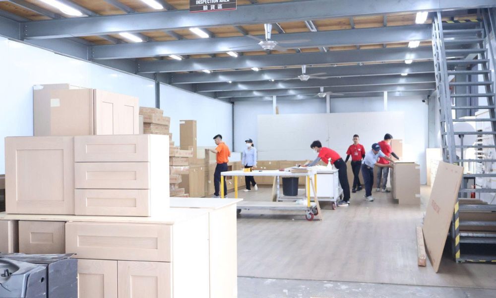 Vietnam lacquer kitchen cabinet factory