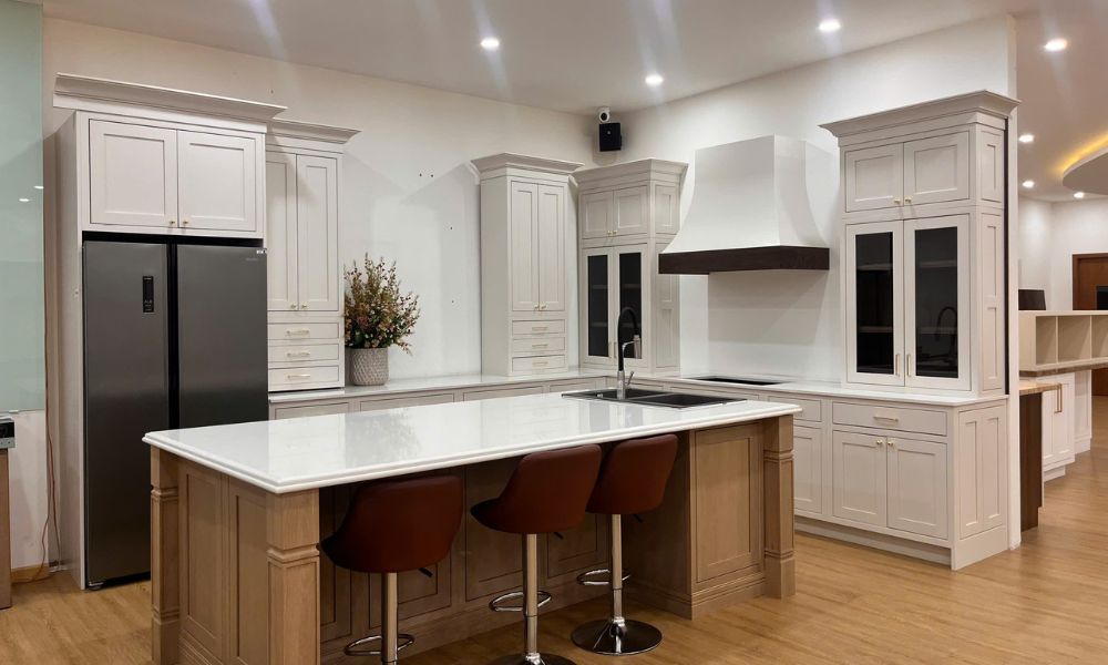 Modern kitchen with Vietnam-made cabinets