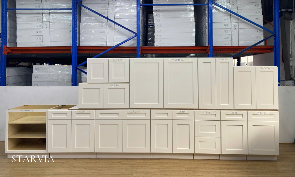 Comparison of premium, mid-range and value kitchen cabinet collections for multifamily housing.