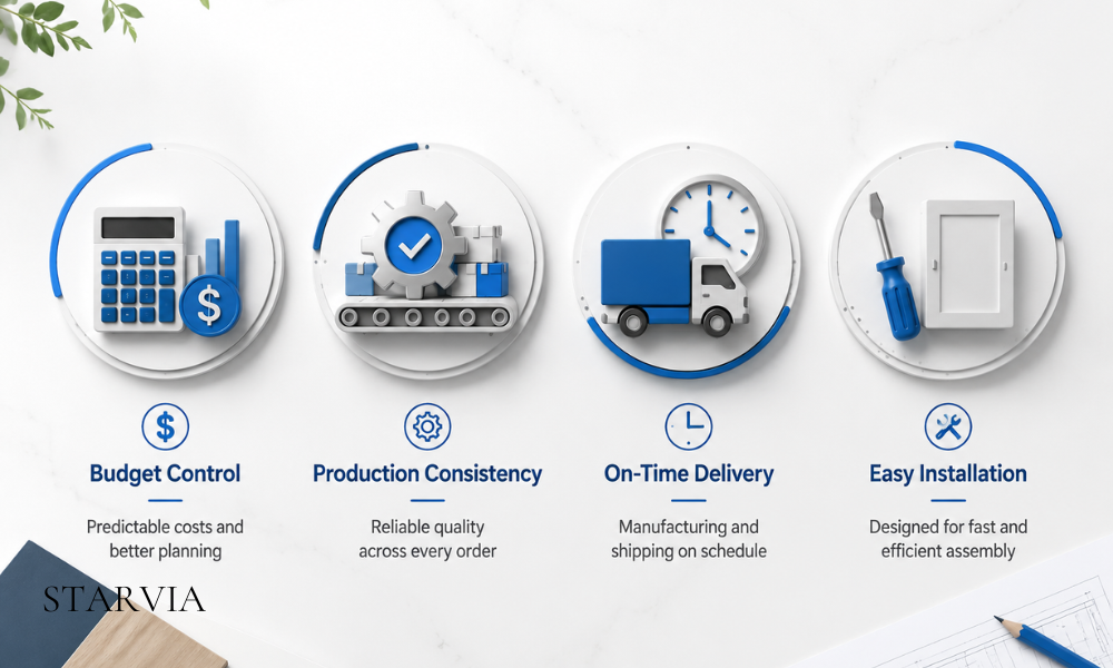 Four priorities when selecting a multifamily kitchen cabinet supplier.