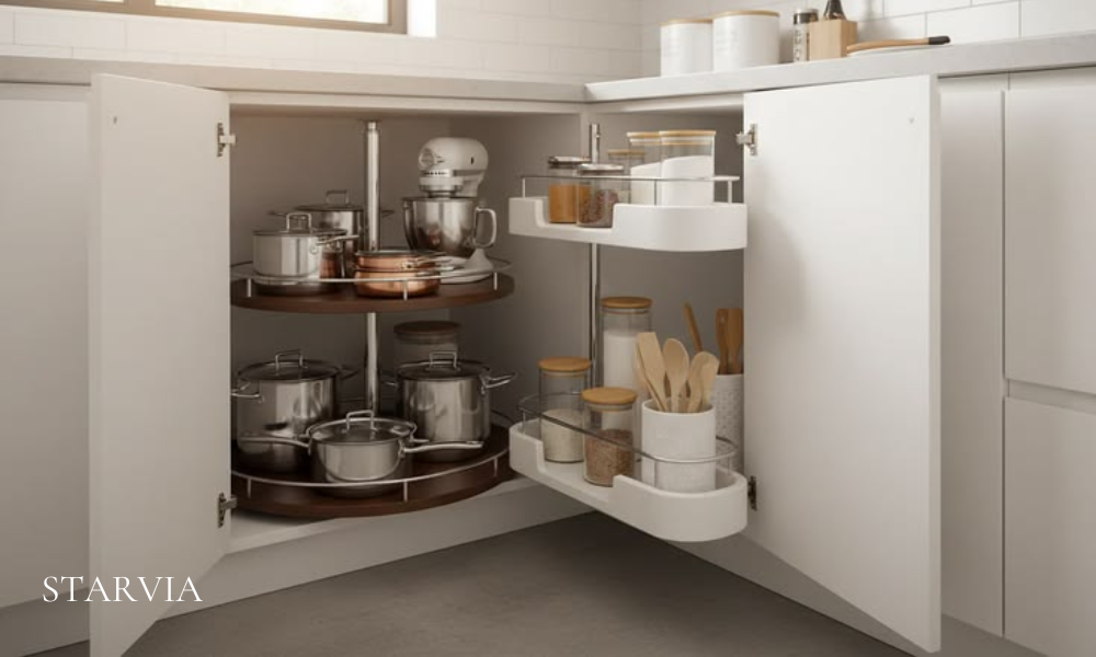 Premium soft-close lazy susan cabinet hardware