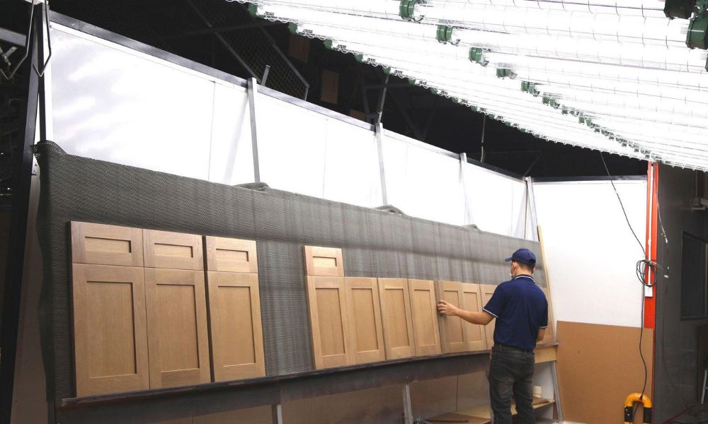 Starvia Vietnam oak kitchen cabinet manufacturing factory