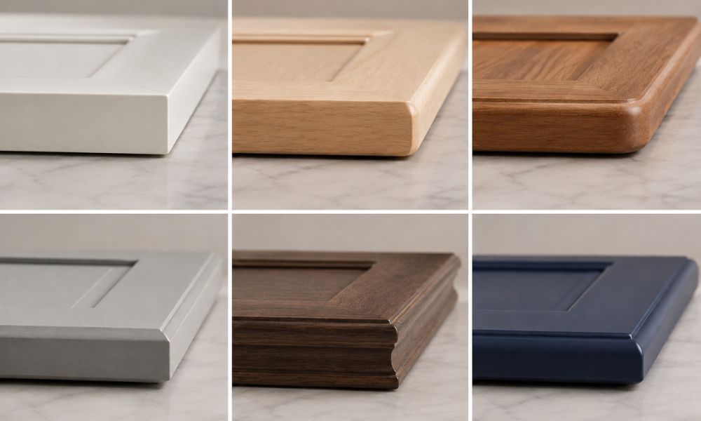 kitchen cabinet edge profile types comparison