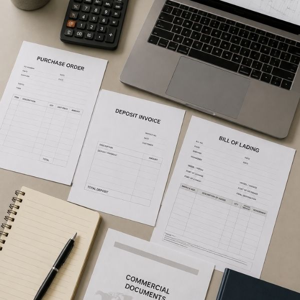 Standard payment terms documents for kitchen cabinet import Vietnam