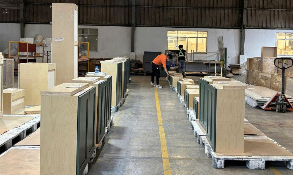 Kitchen cabinet quality control and CNC precision inspection