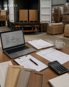 Payment terms kitchen cabinet import Vietnam discussed between buyer and OEM factory