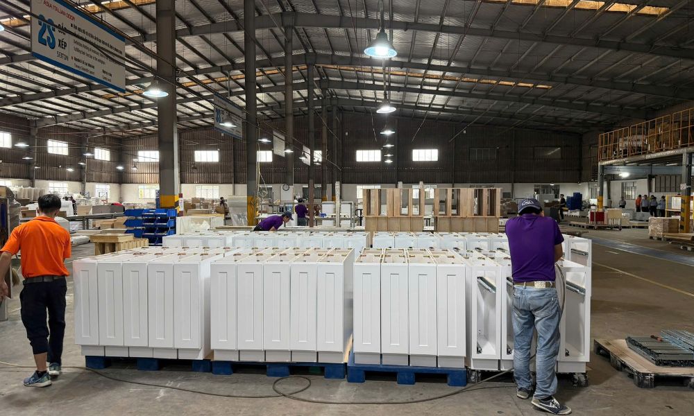 Kitchen cabinet finish durability wholesale OEM quality control inspection before mass production